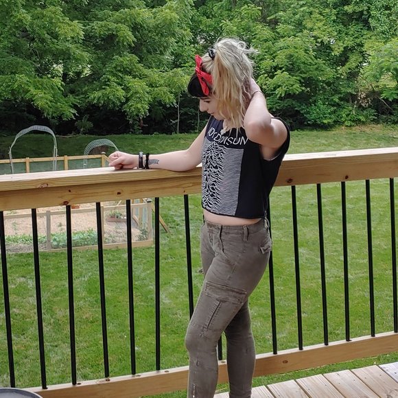 J Brand Denim - J Brand grunge army green cargo skinny jeans